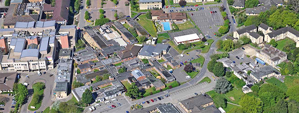 Arial view of RUH site