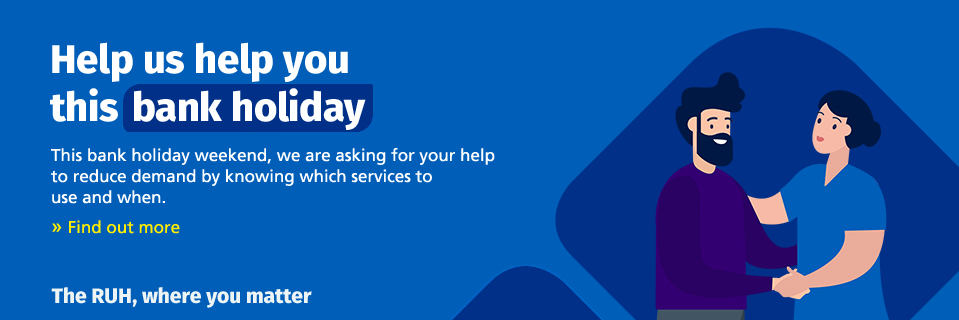 Help us help you this bank holiday - click to find out which services to use and when