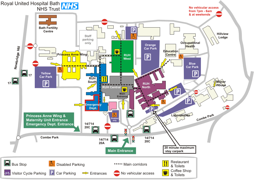Gloucester Royal Hospital Map