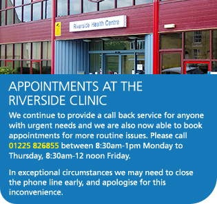 Appointments at the Riverside Clinic