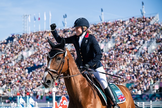 photo of Kerenza on a horse at the Olympics