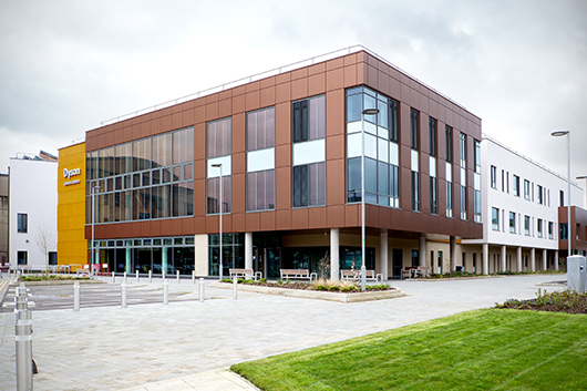 Exterior of the Dyson Cancer Centre