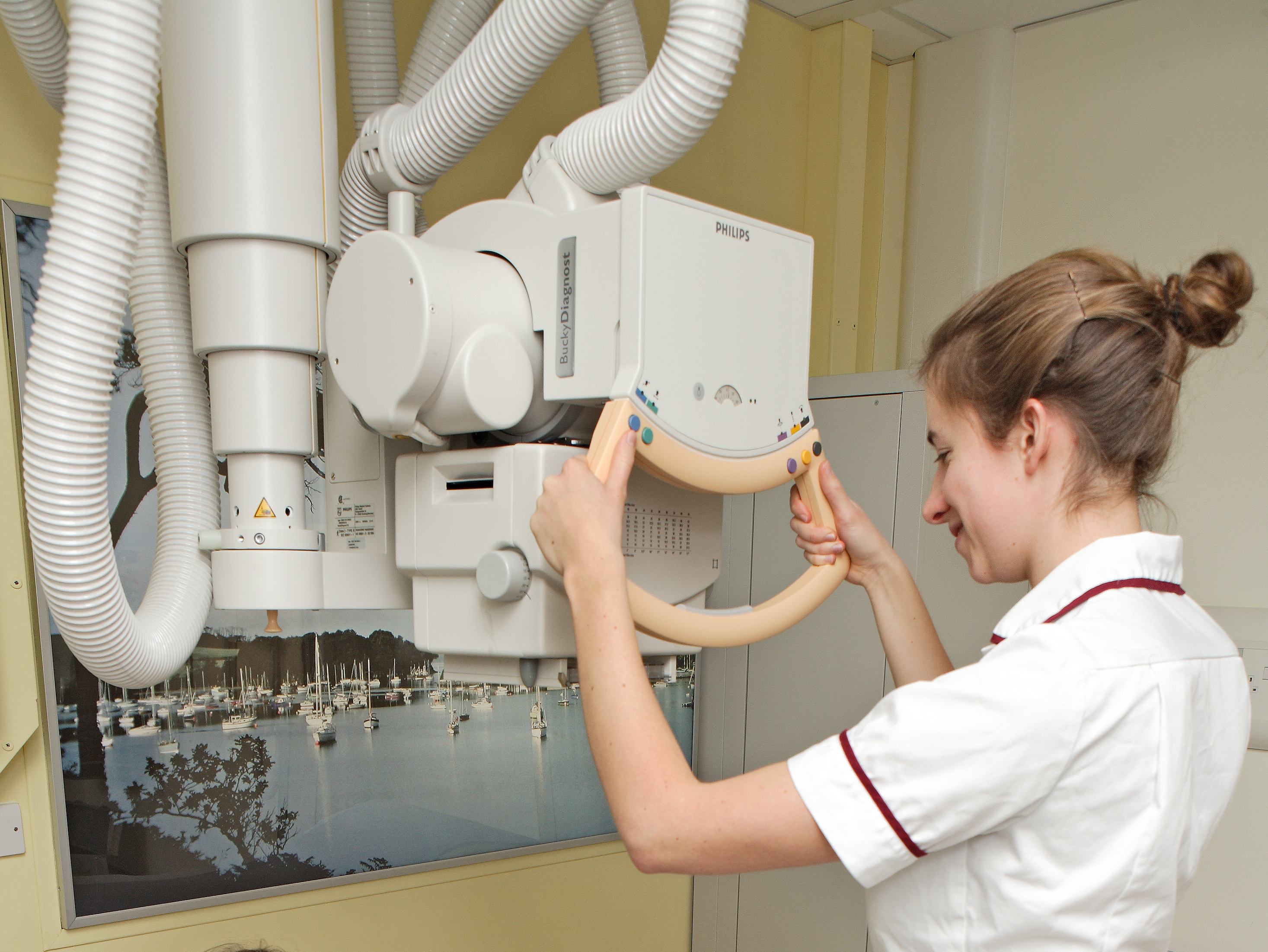 4: A special camera called an x-ray tube is used to take the x-ray. The ...