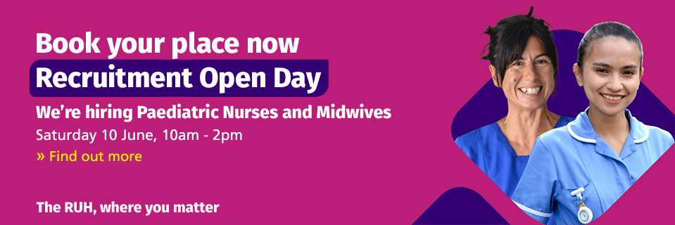 Recruitment open day for Paediatric Nurses and Midwives - Saturday 10 June, 10am - 2pm