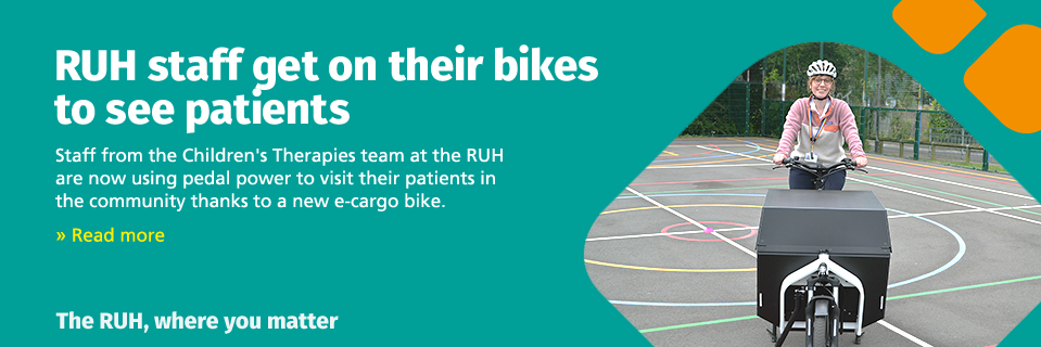 RUH staff get on their bikes to see patients