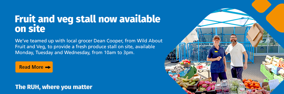 Fruit and veg stall now available on site - click to find out more