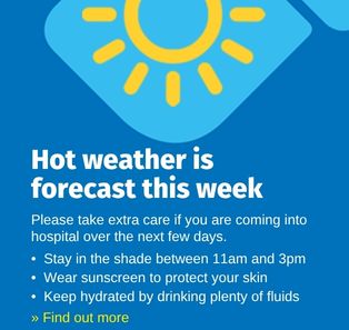How to cope in hot weather - click to find out more